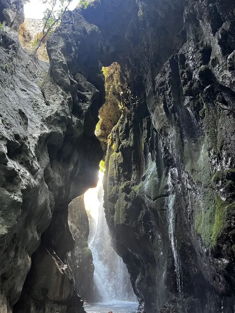 Kourtaliotiko Gorge in Crete, Greece